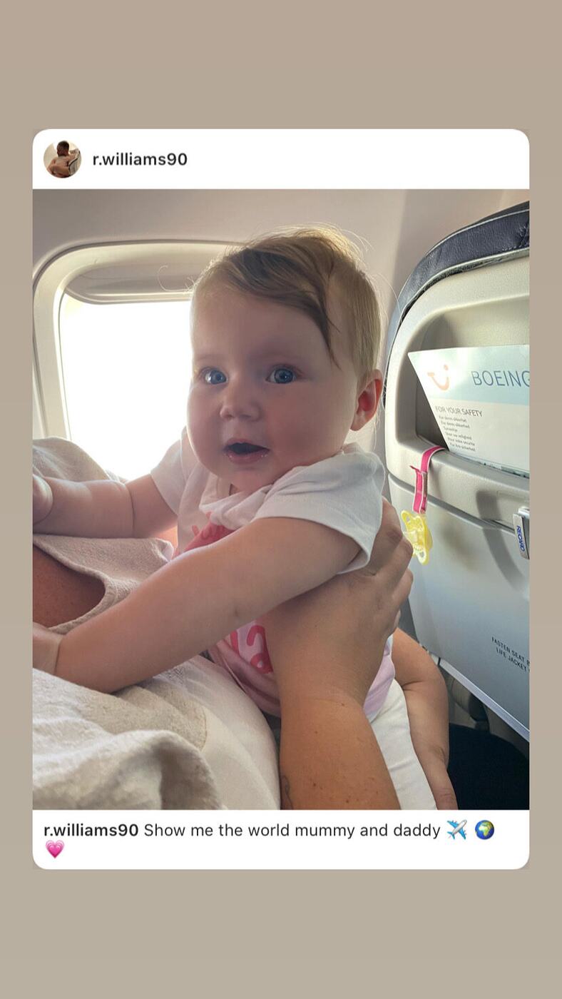 Delilah on her first flight